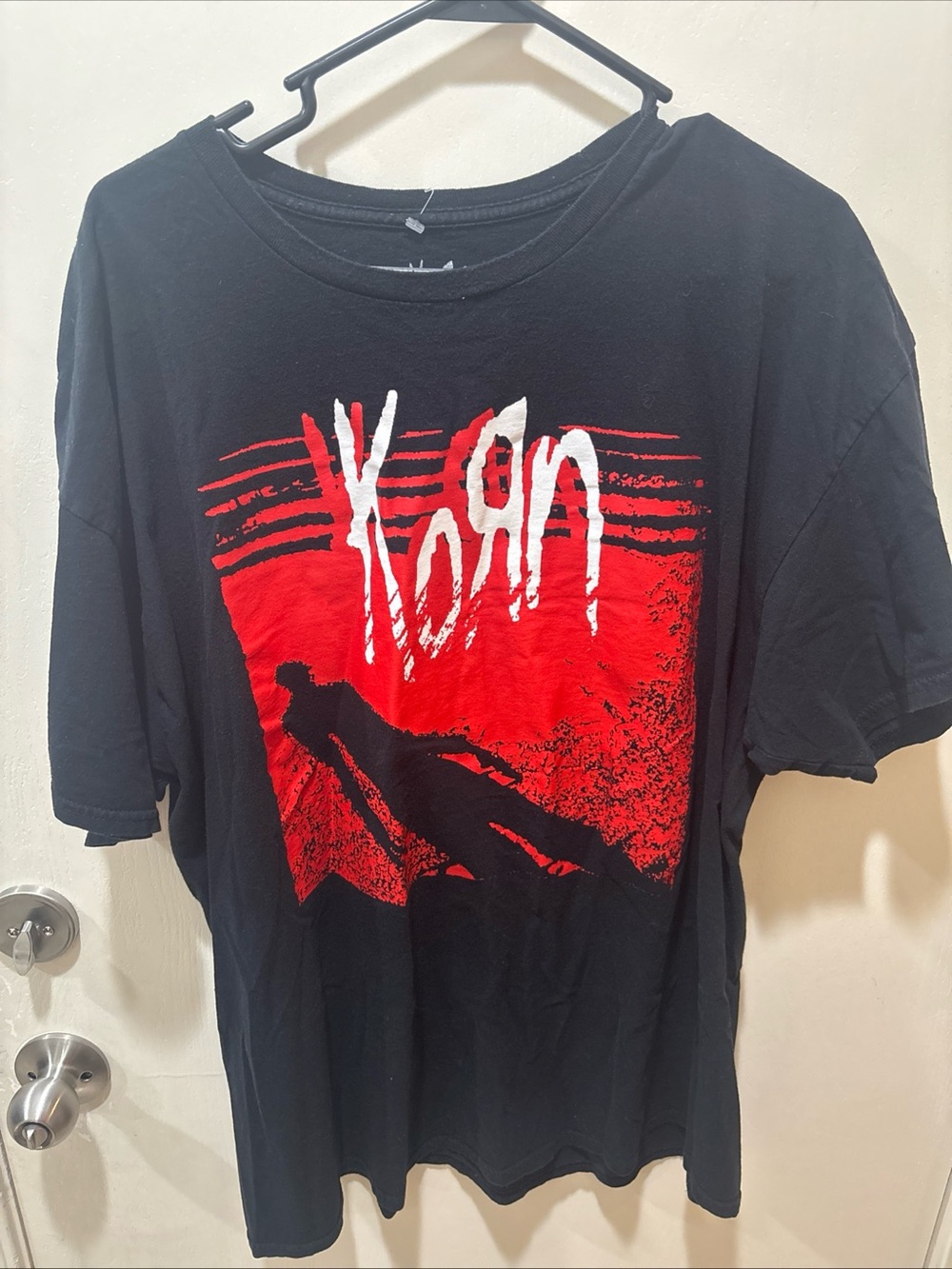 Korn Black Red Graphic Band T-Shirt